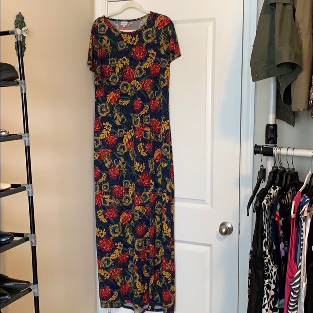 XL LuLaRoe Maria Dress Floral